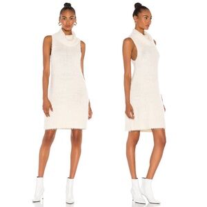 SHOW ME YOUR MUMU | Bohemian Fauna Dress Fuzzy in Cream Knit | Size Extra Small